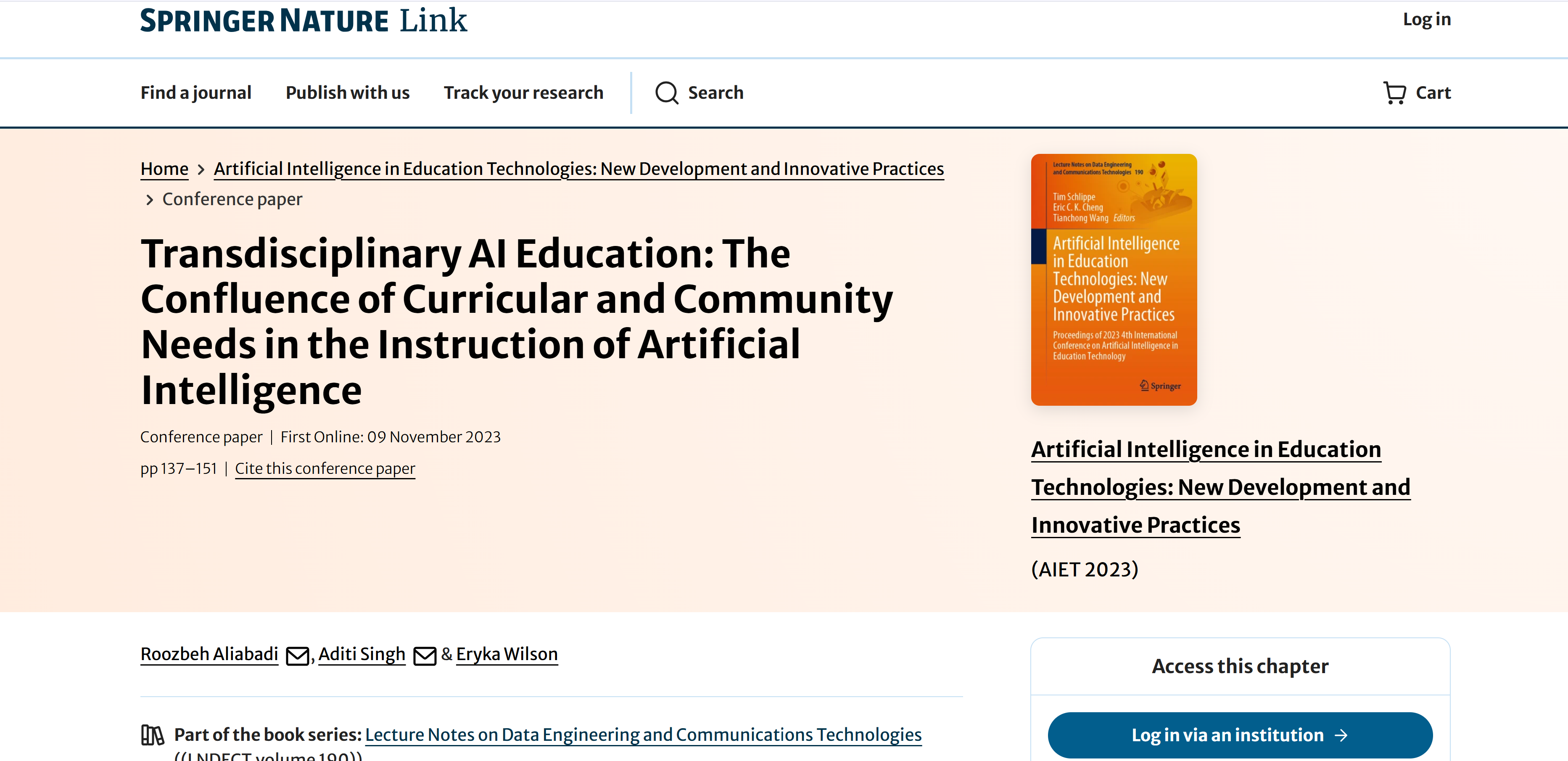 AIET 2023 Publication